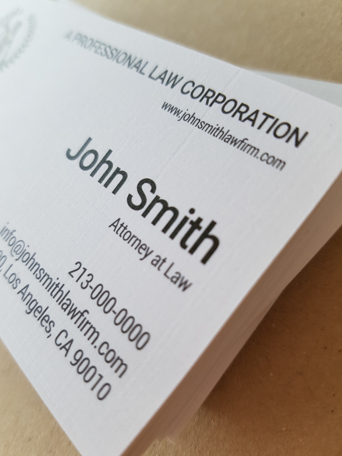 Extra Linen Business Cards by Aladdin Print